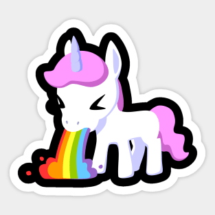 Rainbow Unicorn Vomit - Colorful Magic Unleashed Sticker